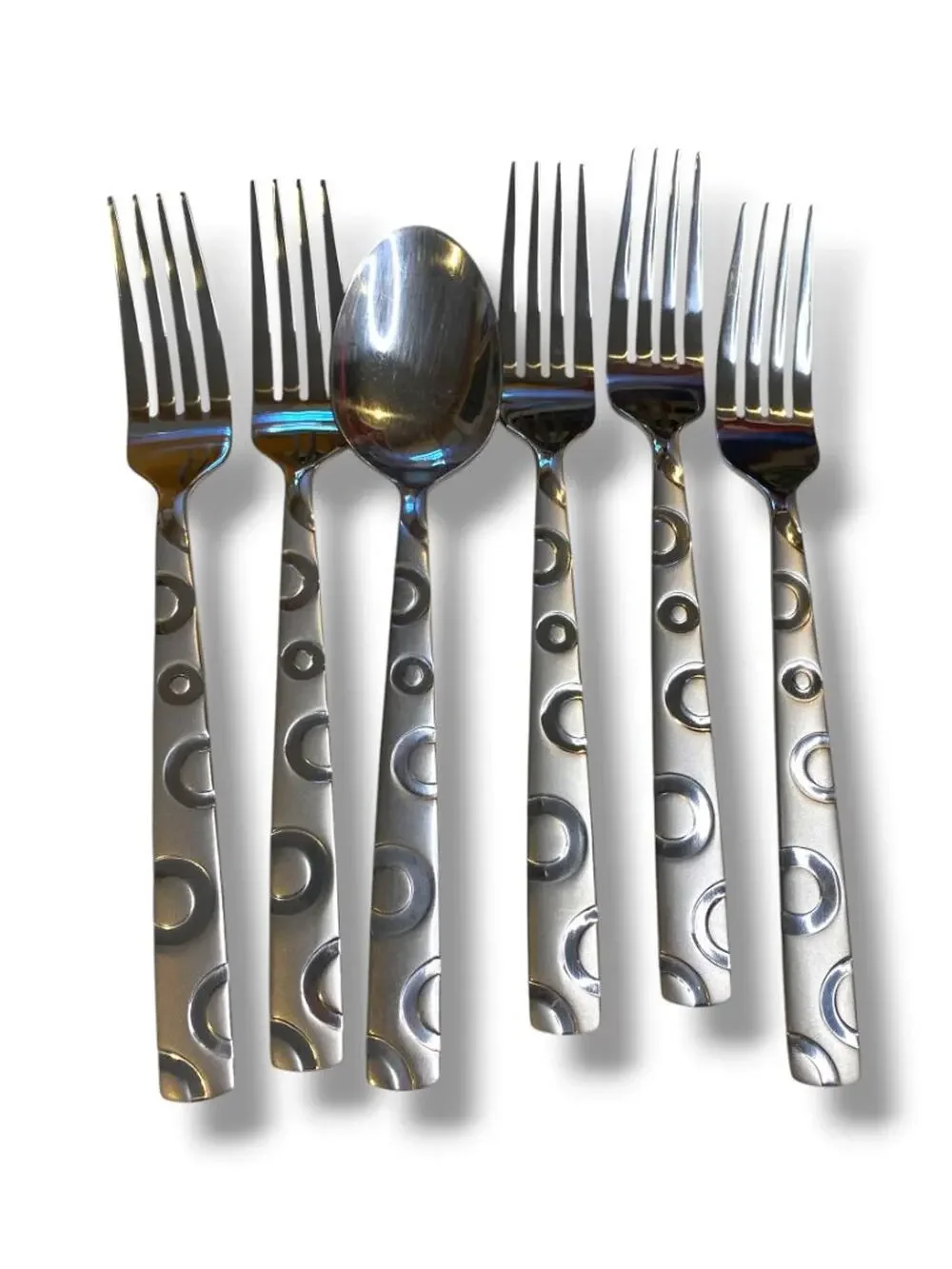 Hemisphere by Cambridge Silver Stainless Steel 5 Dinner Forks 1 Soup Spoon